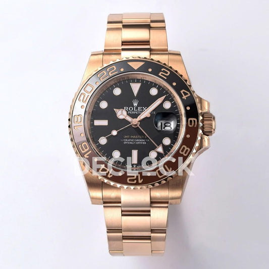 Replica Rolex GMT Master II 126715 Clean V3 CHNR Black/Brown Ceramic | Declock.
