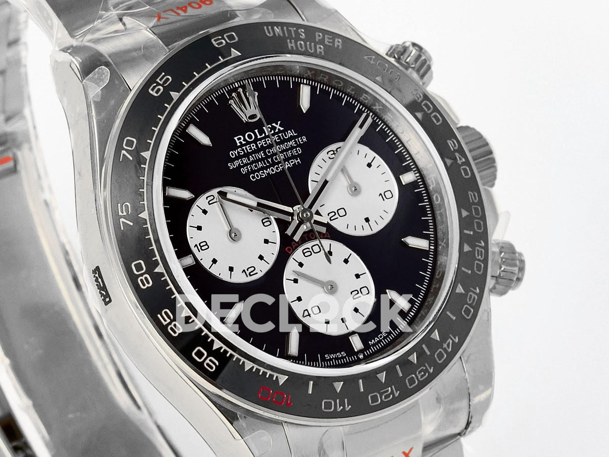 Replica Declock Daytona 126529 on SS Bracelet Black Dial |  Declock.