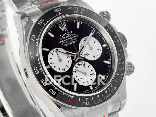 Replica Declock Daytona 126529 on SS Bracelet Black Dial |  Declock.