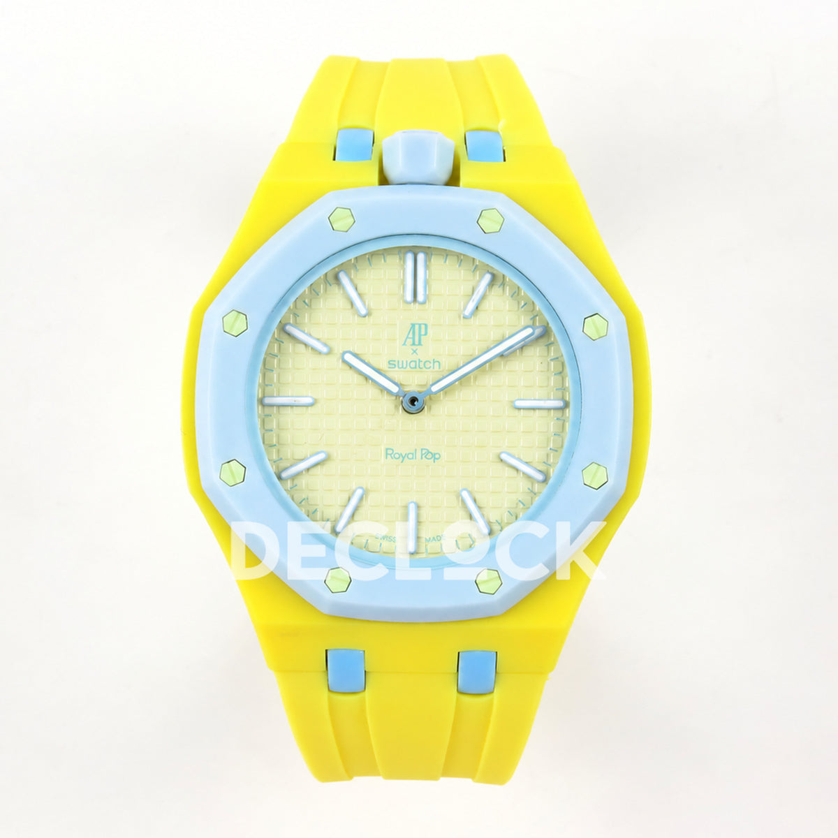 Swatch × Audemars Piguet Royal Pop Blaue Acht Replica — front view