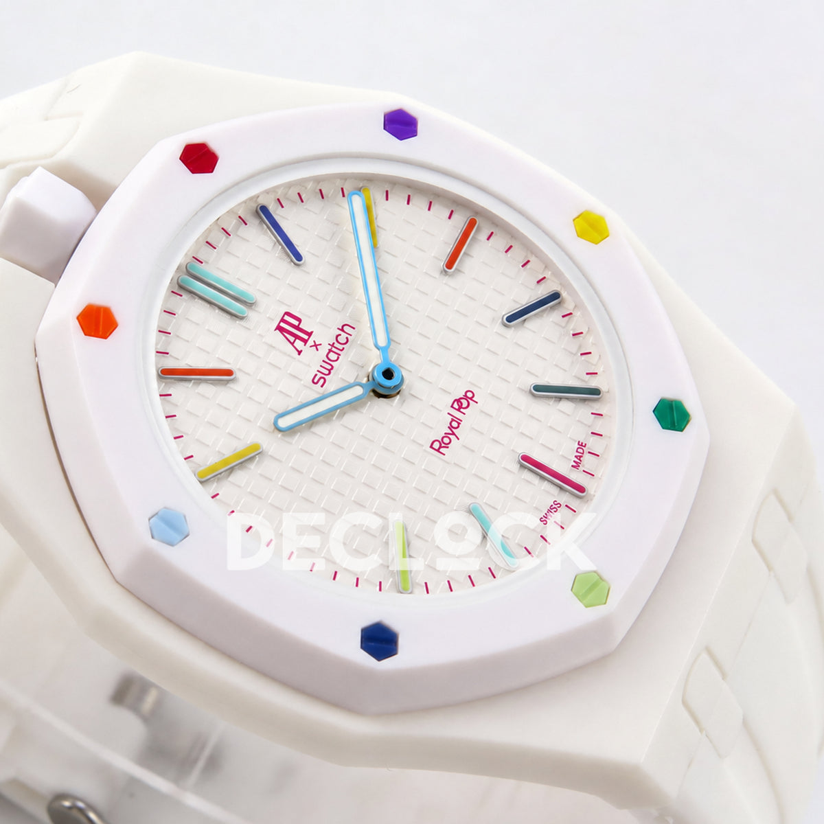 Swatch × Audemars Piguet Royal Pop Huit Blanc Replica — opposite perspective