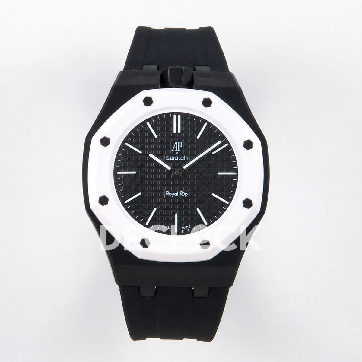 Swatch × Audemars Piguet Royal Pop Ocho Negro Replica — front view