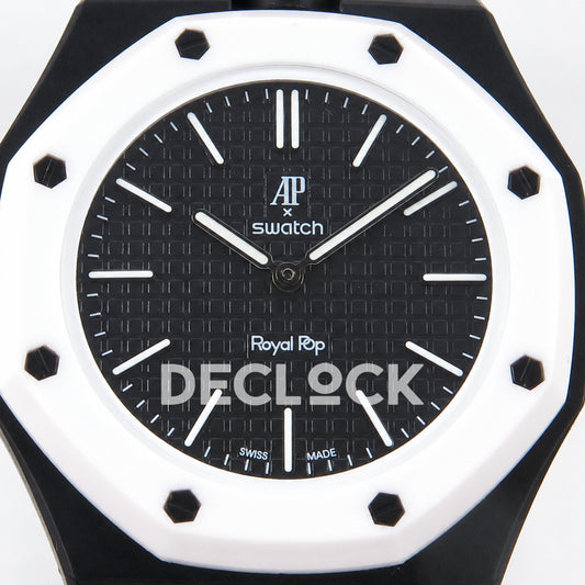 Swatch × Audemars Piguet Royal Pop Ocho Negro Replica — dial close-up