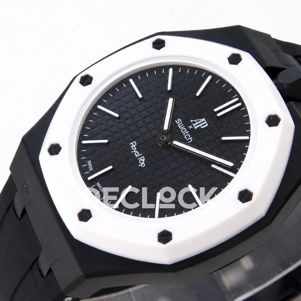 Swatch × Audemars Piguet Royal Pop Ocho Negro Replica — side perspective
