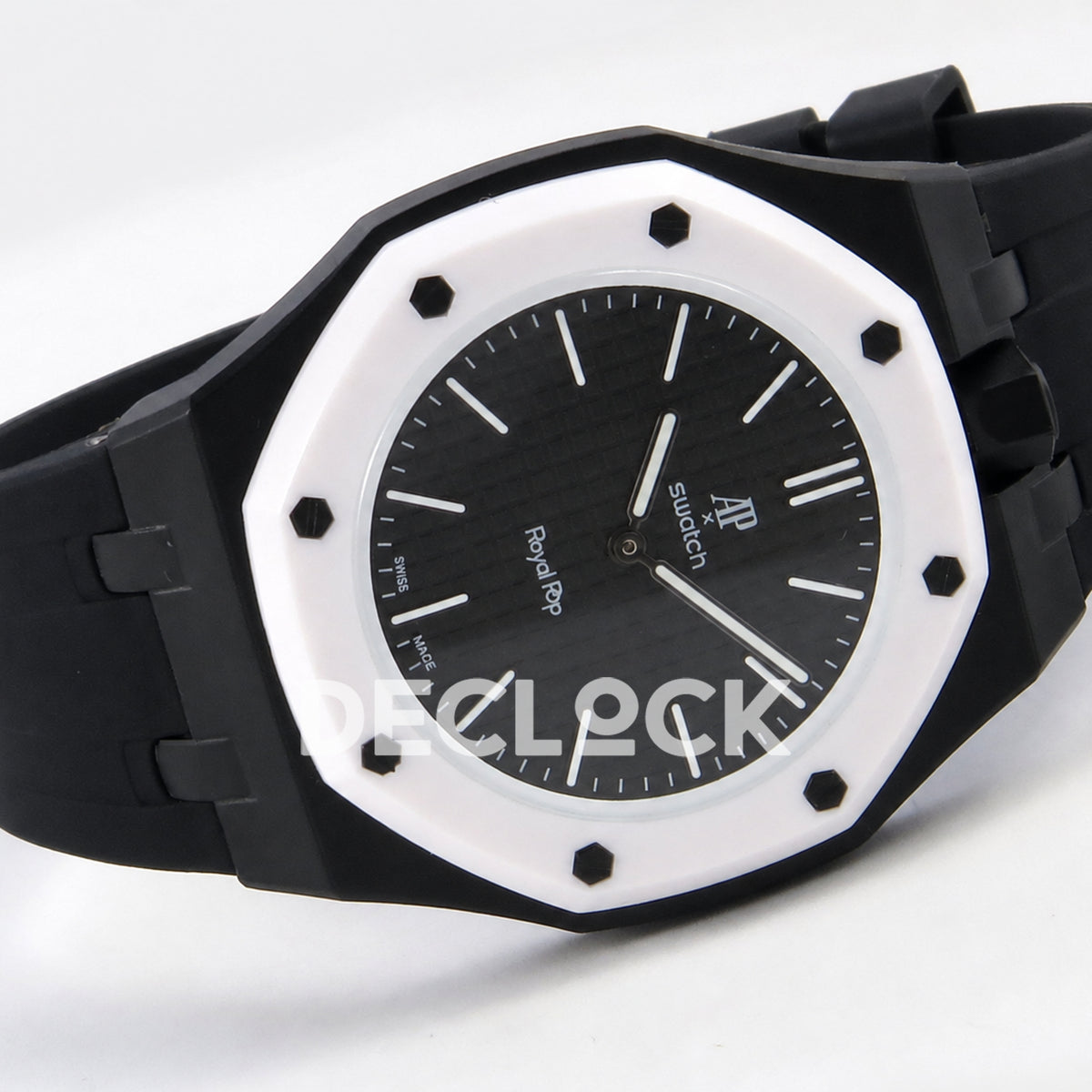 Swatch × Audemars Piguet Royal Pop Ocho Negro Replica — horizontal profile