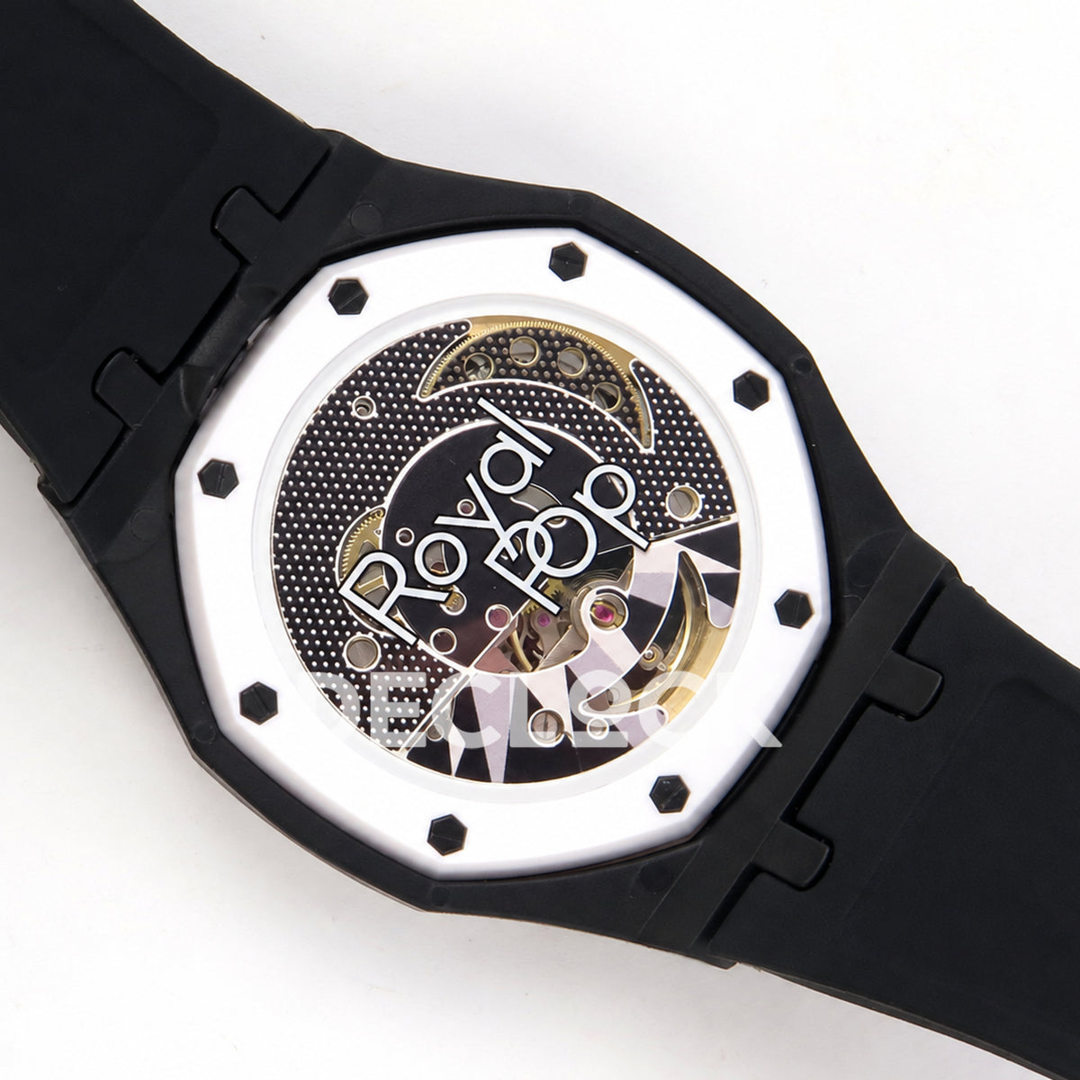 Swatch × Audemars Piguet Royal Pop Ocho Negro Replica — caseback