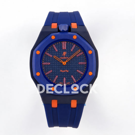 Swatch × Audemars Piguet Royal Pop Orenji Hachi Replica — front view