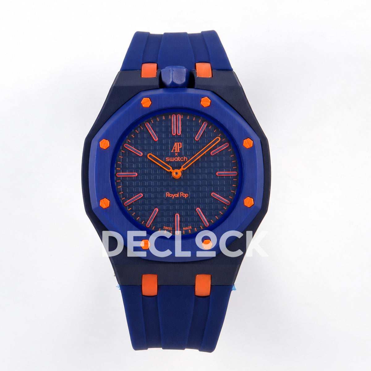 Swatch × Audemars Piguet Royal Pop Orenji Hachi Replica — front view