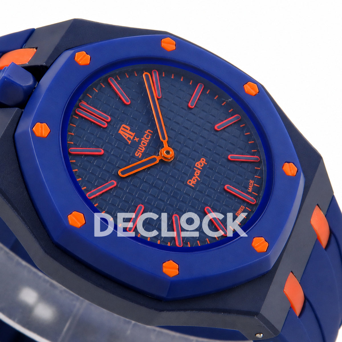 Swatch × Audemars Piguet Royal Pop Orenji Hachi Replica — opposite perspective