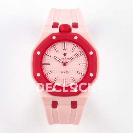 Swatch × Audemars Piguet Royal Pop Otto Rosso Replica — front view