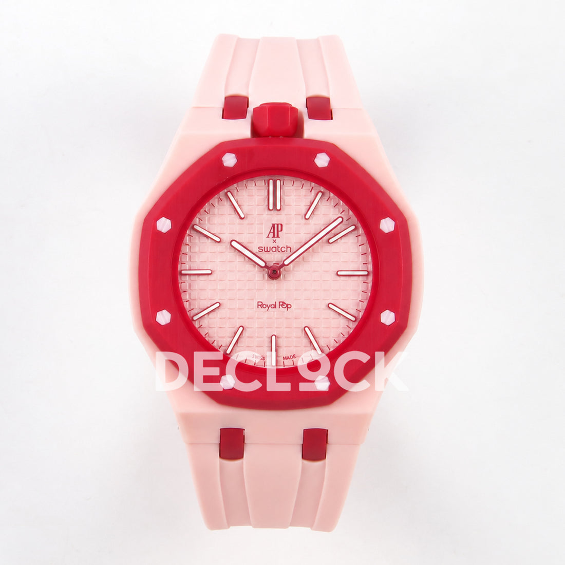 Swatch × Audemars Piguet Royal Pop Otto Rosso Replica — front view 