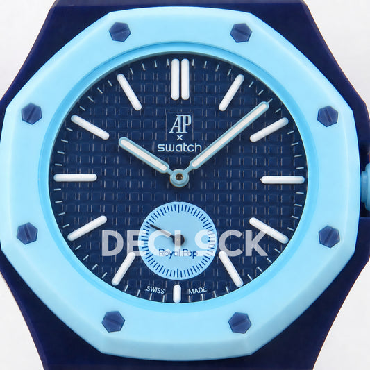 Swatch × Audemars Piguet Royal Pop Savonnette Lan Ba Replica — dial close-up