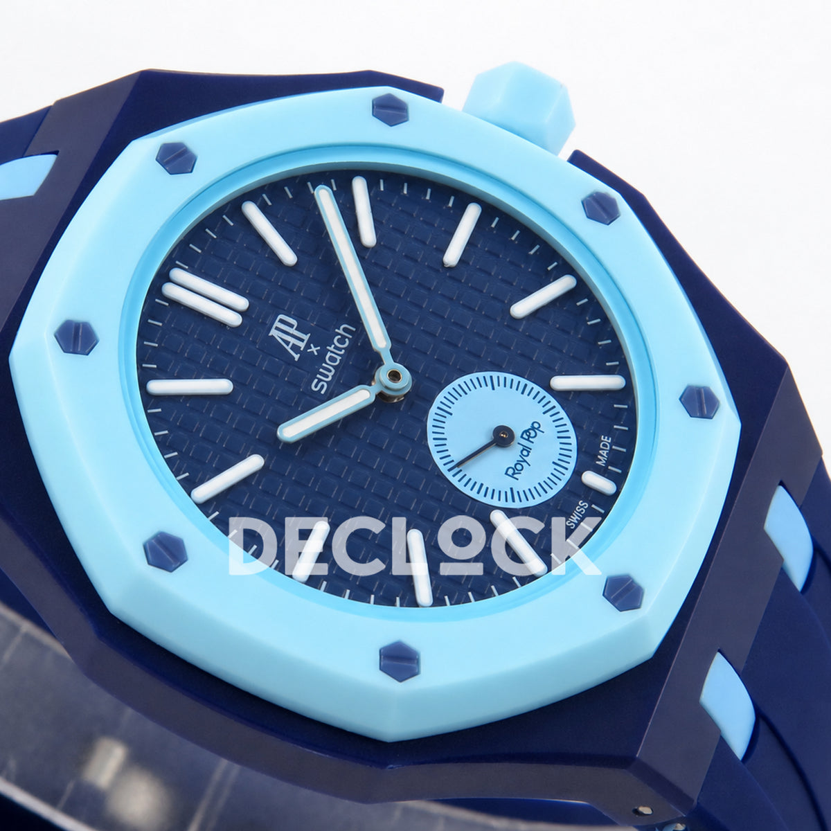 Swatch × Audemars Piguet Royal Pop Savonnette Lan Ba Replica — opposite perspective