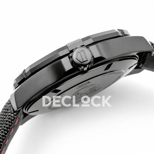 TAG Heuer Aquaracer Black Red 43mm Nylon Asian 2824
