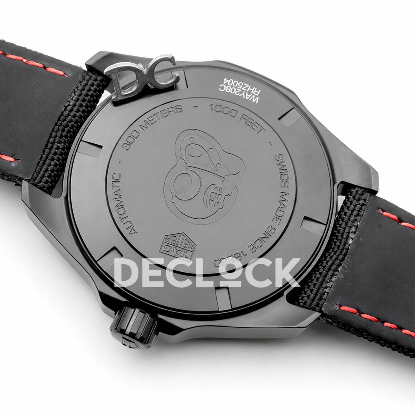 TAG Heuer Aquaracer Black Red 43mm Nylon Asian 2824