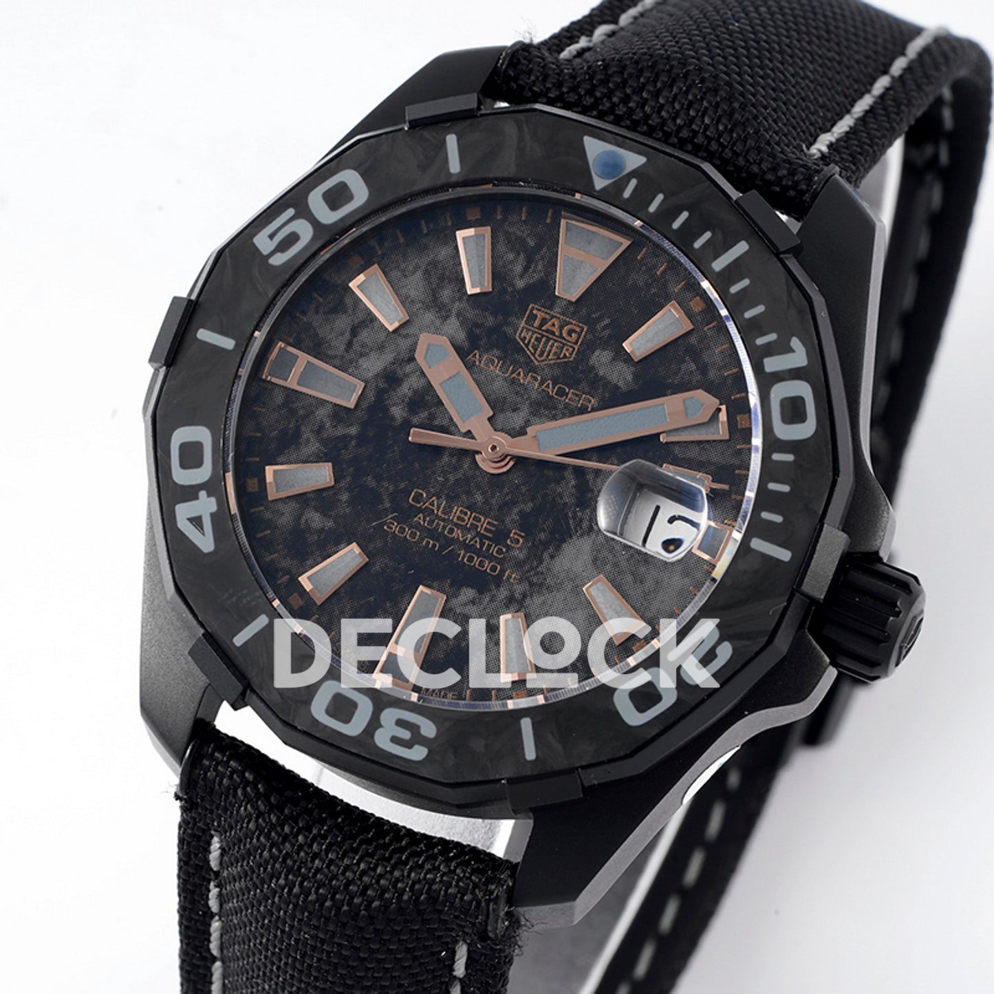 TAG Heuer Aquaracer Calibre 5 Carbon Rose Gold Accents 41mm SW200