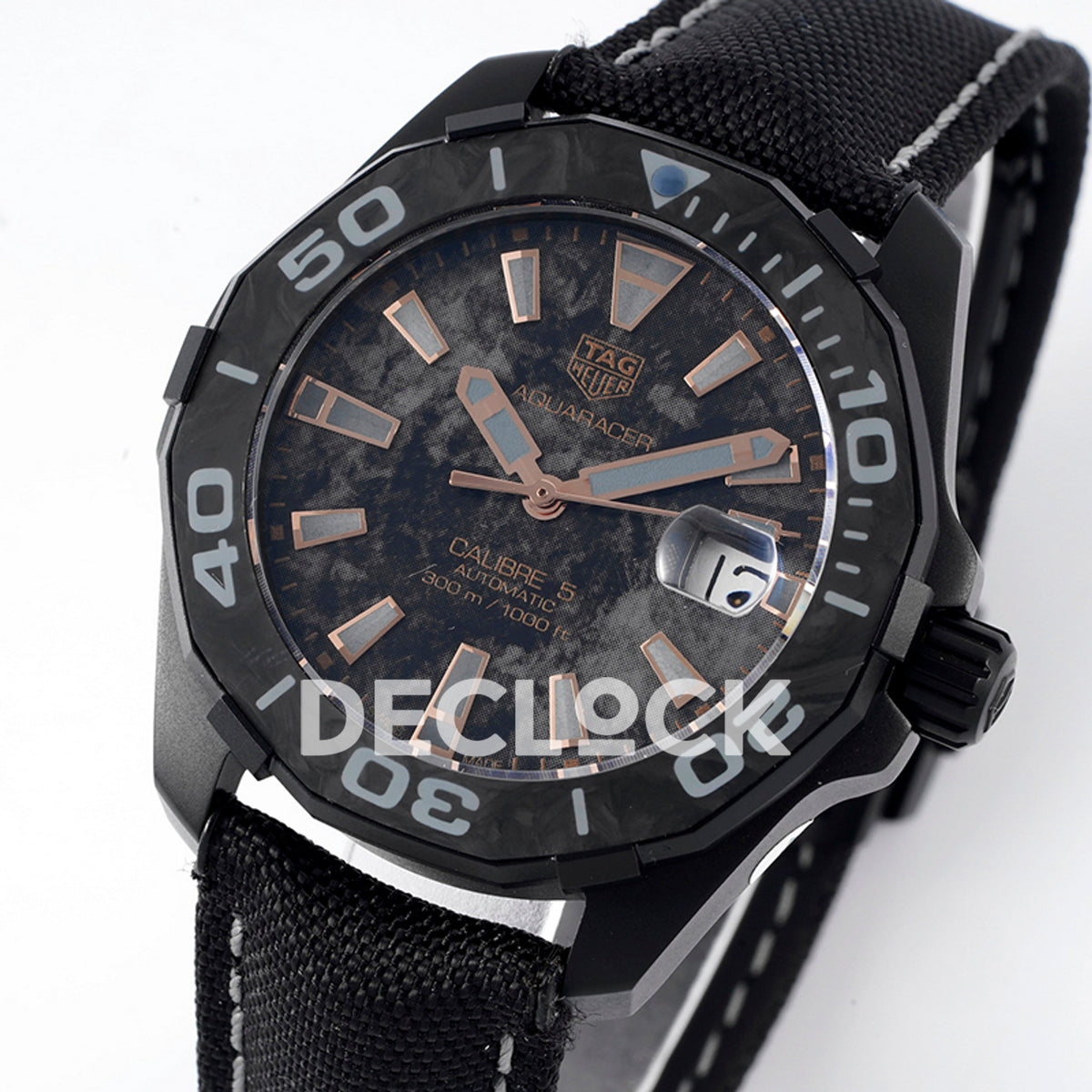 TAG Heuer Aquaracer Calibre 5 Carbon Rose Gold Accents 41mm SW200