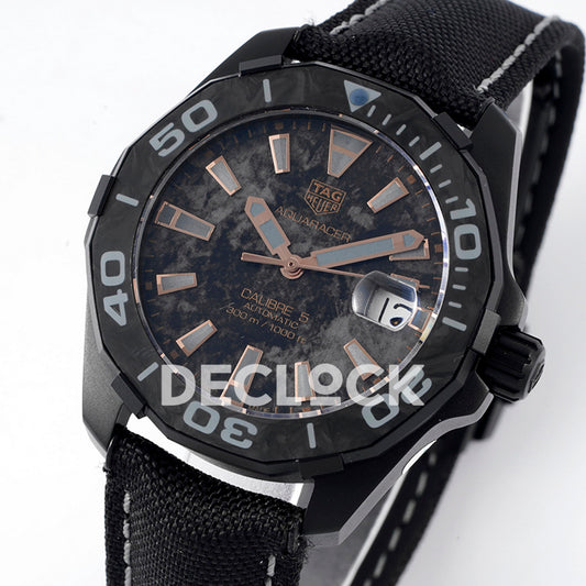 TAG Heuer Aquaracer Calibre 5 Carbon Rose Gold Accents 41mm SW200