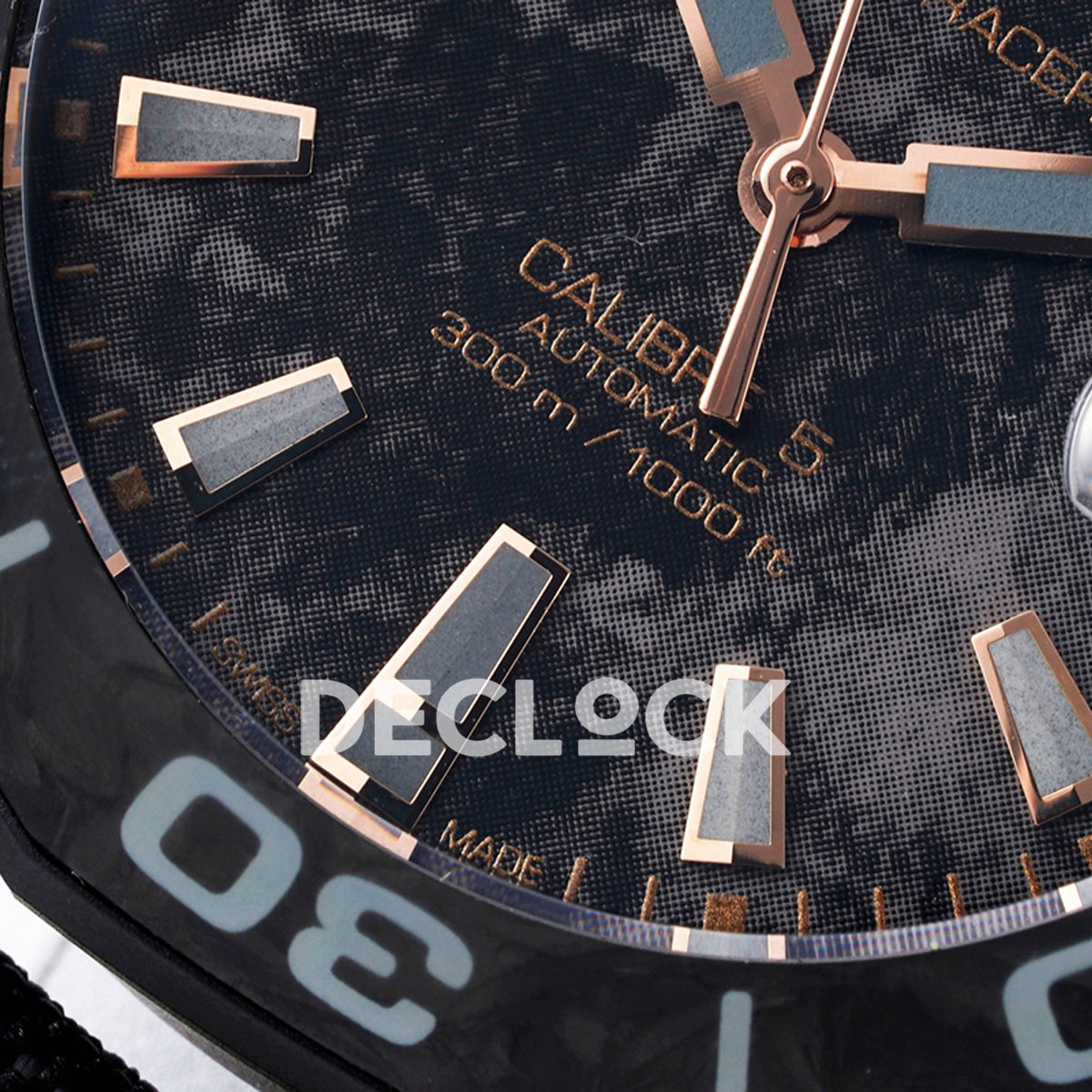TAG Heuer Aquaracer Calibre 5 Carbon Rose Gold Accents 41mm SW200
