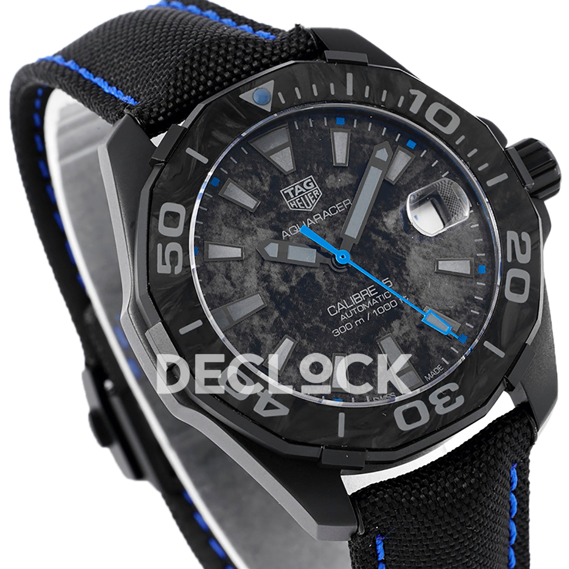 TAG Heuer Aquaracer Calibre 5 Carbon Blue Accents 41mm SW200