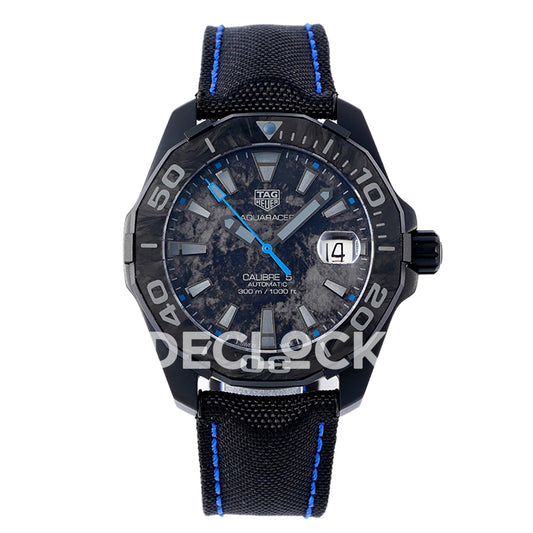 TAG Heuer Aquaracer Calibre 5 Carbon Blue Accents 41mm SW200