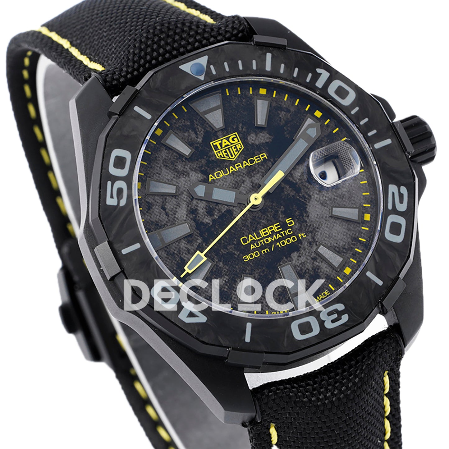TAG Heuer Aquaracer Calibre 5 Carbon Yellow Accents 41mm SW200