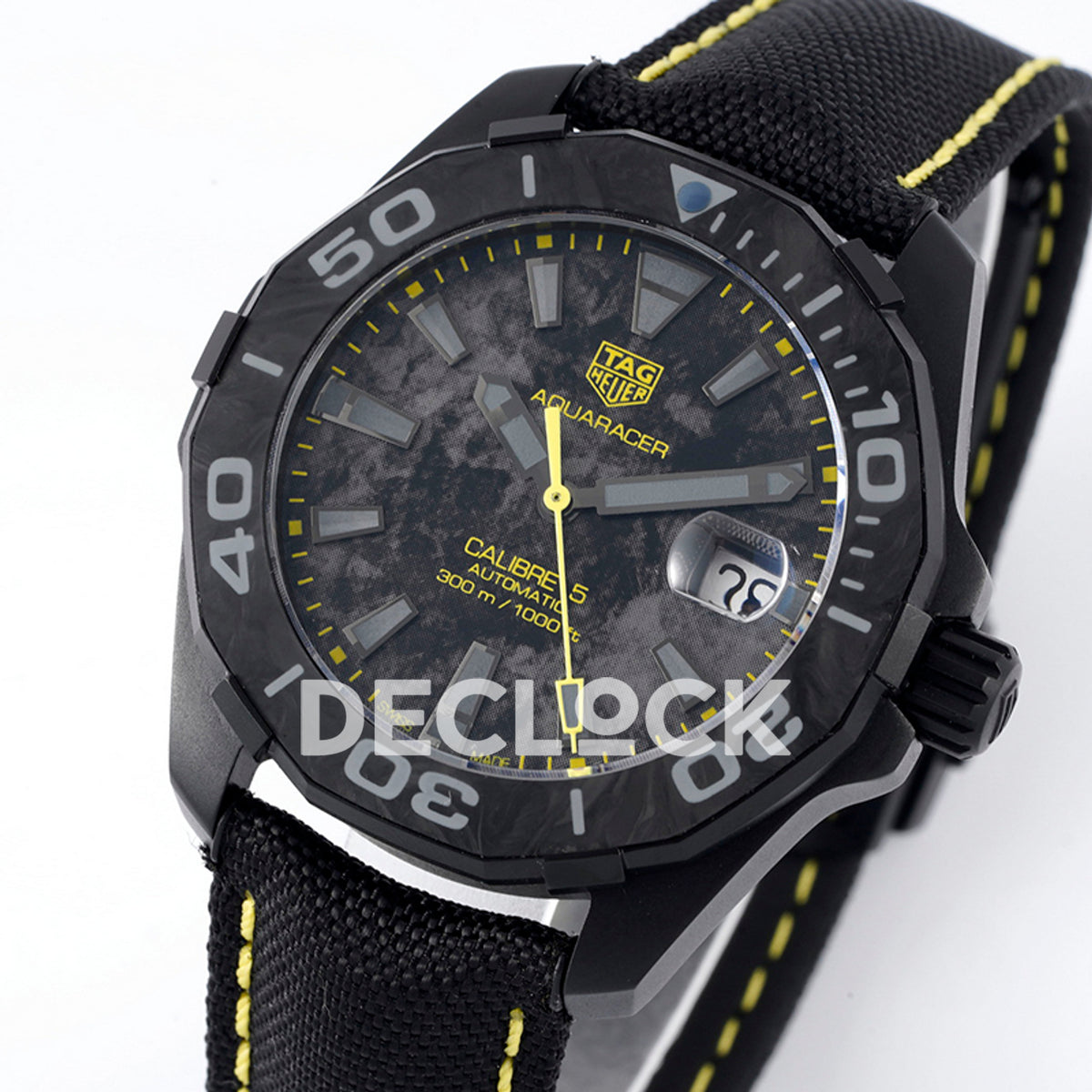 TAG Heuer Aquaracer Calibre 5 Carbon Yellow Accents 41mm SW200