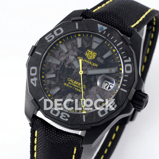 TAG Heuer Aquaracer Calibre 5 Carbon Yellow Accents 41mm SW200
