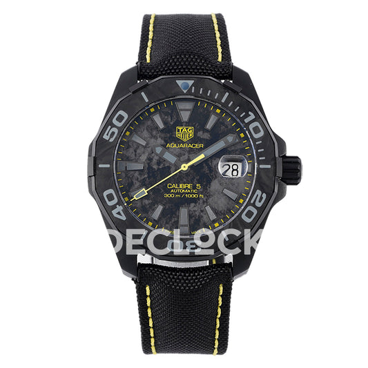 TAG Heuer Aquaracer Calibre 5 Carbon Yellow Accents 41mm SW200