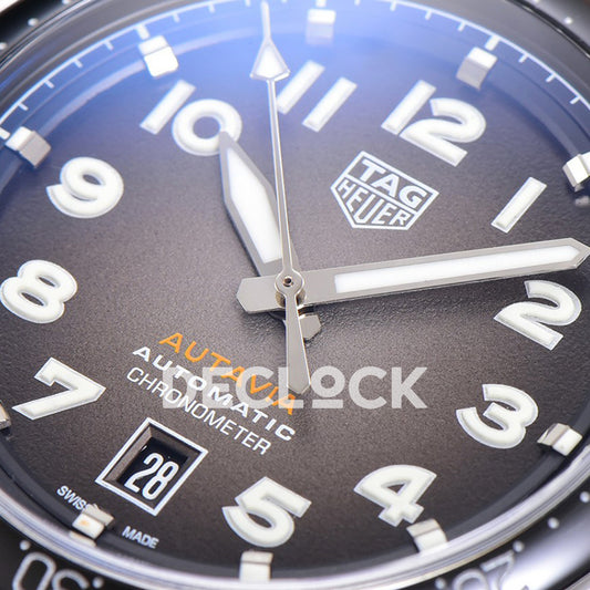 TAG Heuer Autavia Calibre 5 Black Dial 42mm Leather SW200