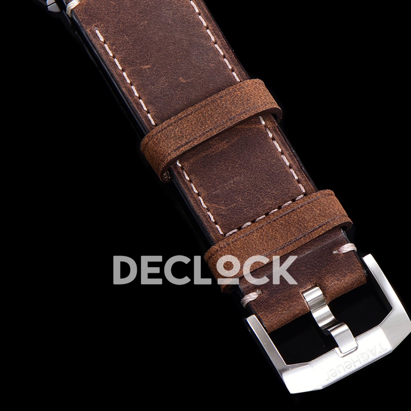 TAG Heuer Autavia Calibre 5 Black Dial 42mm Leather SW200
