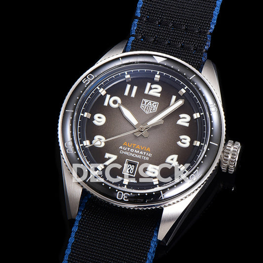 TAG Heuer Autavia Calibre 5 Black Dial 42mm Nylon SW200