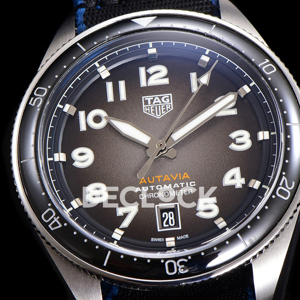 TAG Heuer Autavia Calibre 5 Black Dial 42mm Nylon SW200