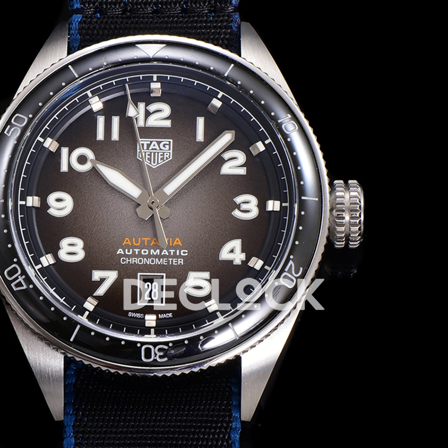 TAG Heuer Autavia Calibre 5 Black Dial 42mm Nylon SW200