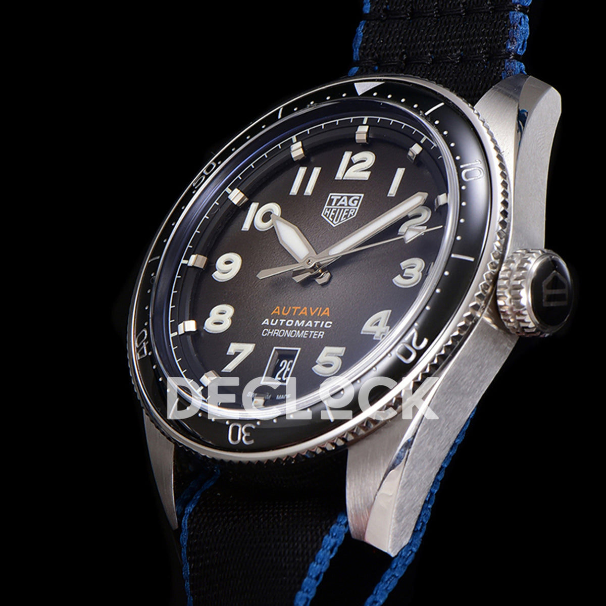 TAG Heuer Autavia Calibre 5 Black Dial 42mm Nylon SW200