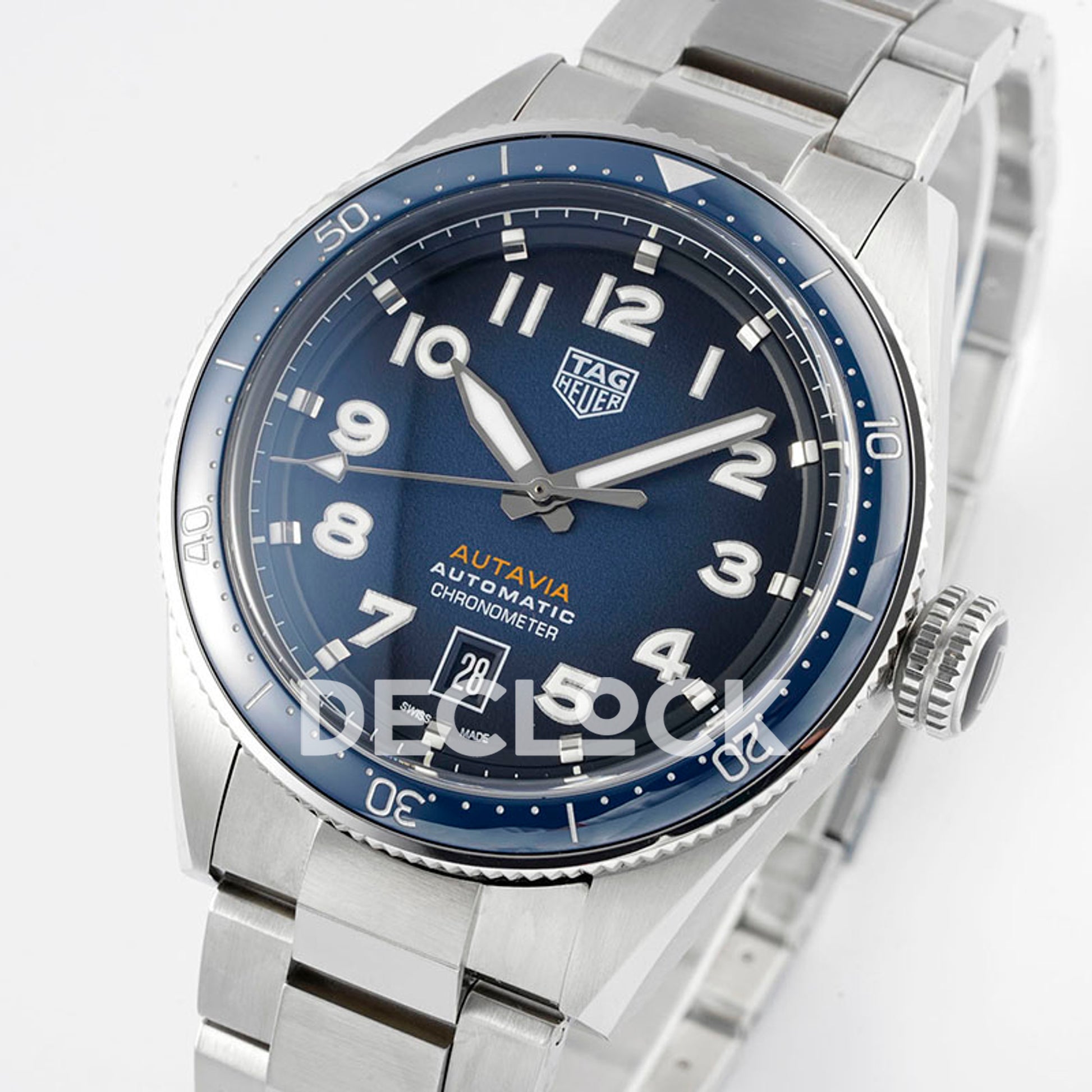 TAG Heuer Autavia Calibre 5 Blue Dial 42mm Bracelet SW200