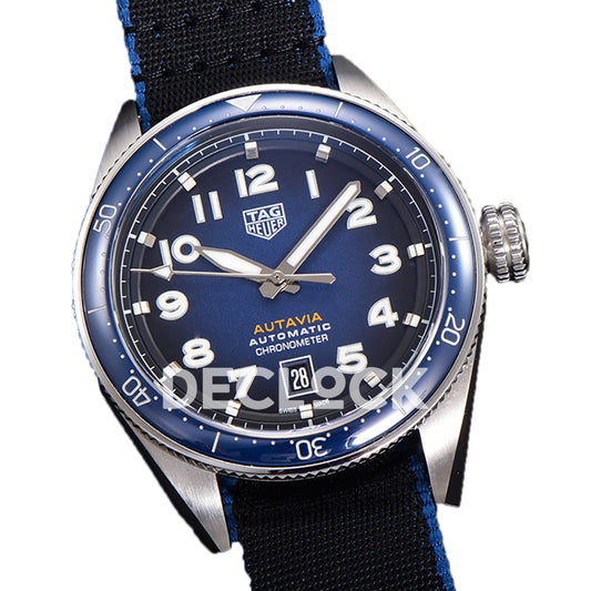 TAG Heuer Autavia Calibre 5 Blue Dial 42mm Nylon SW200