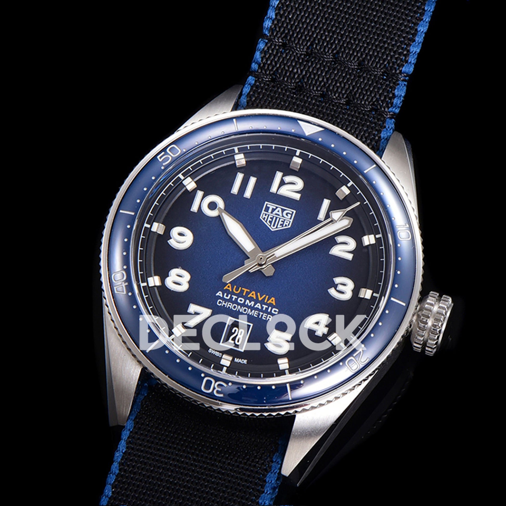 TAG Heuer Autavia Calibre 5 Blue Dial 42mm Nylon SW200