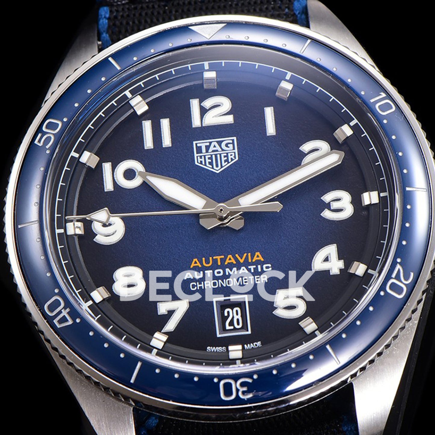 TAG Heuer Autavia Calibre 5 Blue Dial 42mm Nylon SW200