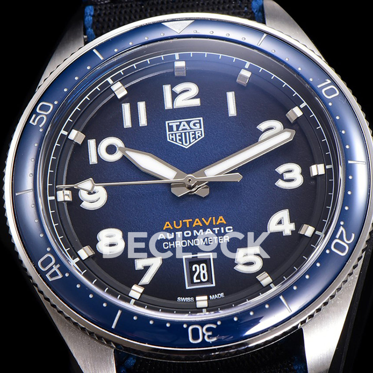 TAG Heuer Autavia Calibre 5 Blue Dial 42mm Nylon SW200