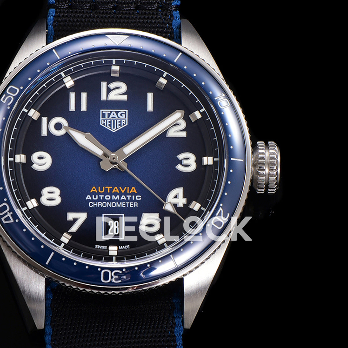 TAG Heuer Autavia Calibre 5 Blue Dial 42mm Nylon SW200