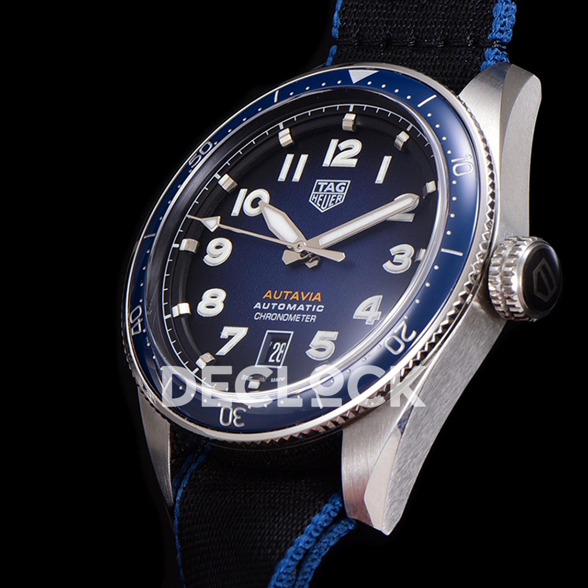 TAG Heuer Autavia Calibre 5 Blue Dial 42mm Nylon SW200