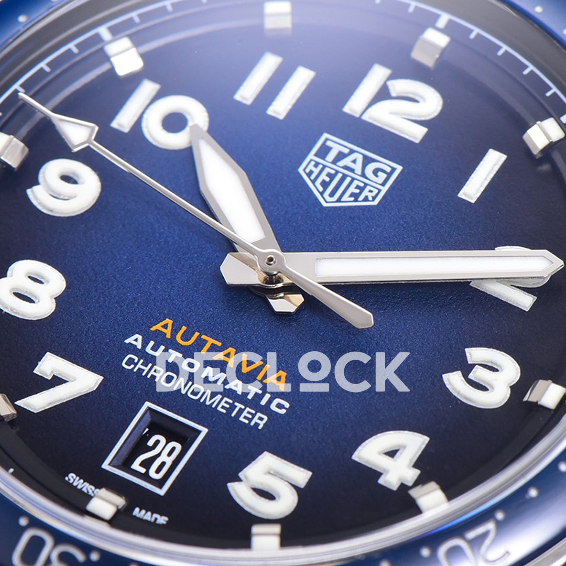 TAG Heuer Autavia Calibre 5 Blue Dial 42mm Leather SW200