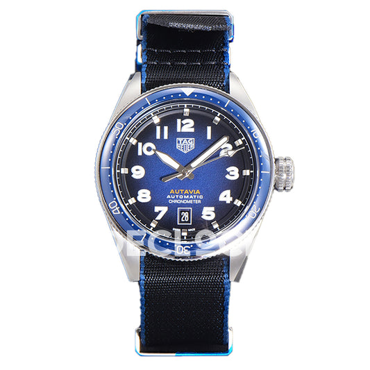 TAG Heuer Autavia Calibre 5 Blue Dial 42mm Nylon SW200
