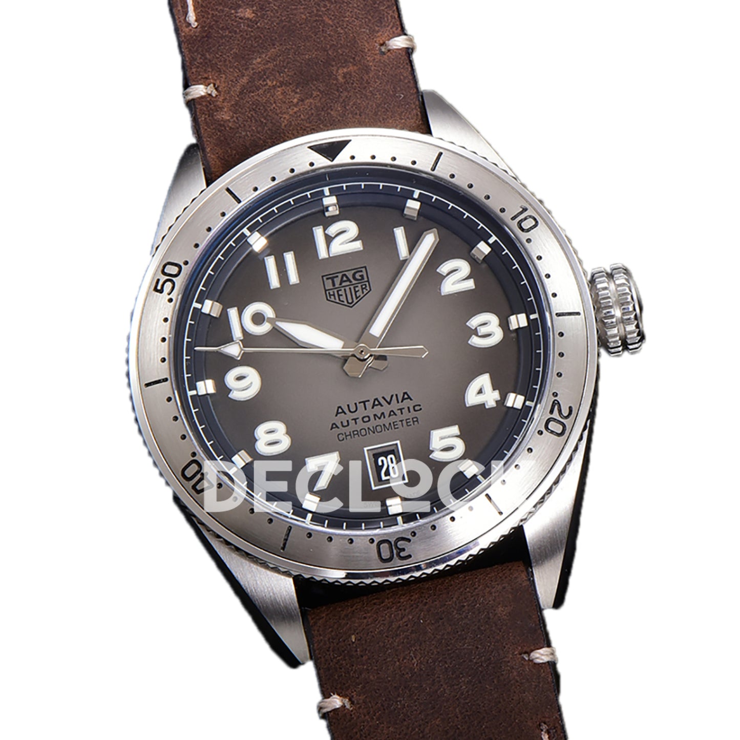 TAG Heuer Autavia Calibre 5 Grey Dial 42mm Leather SW200