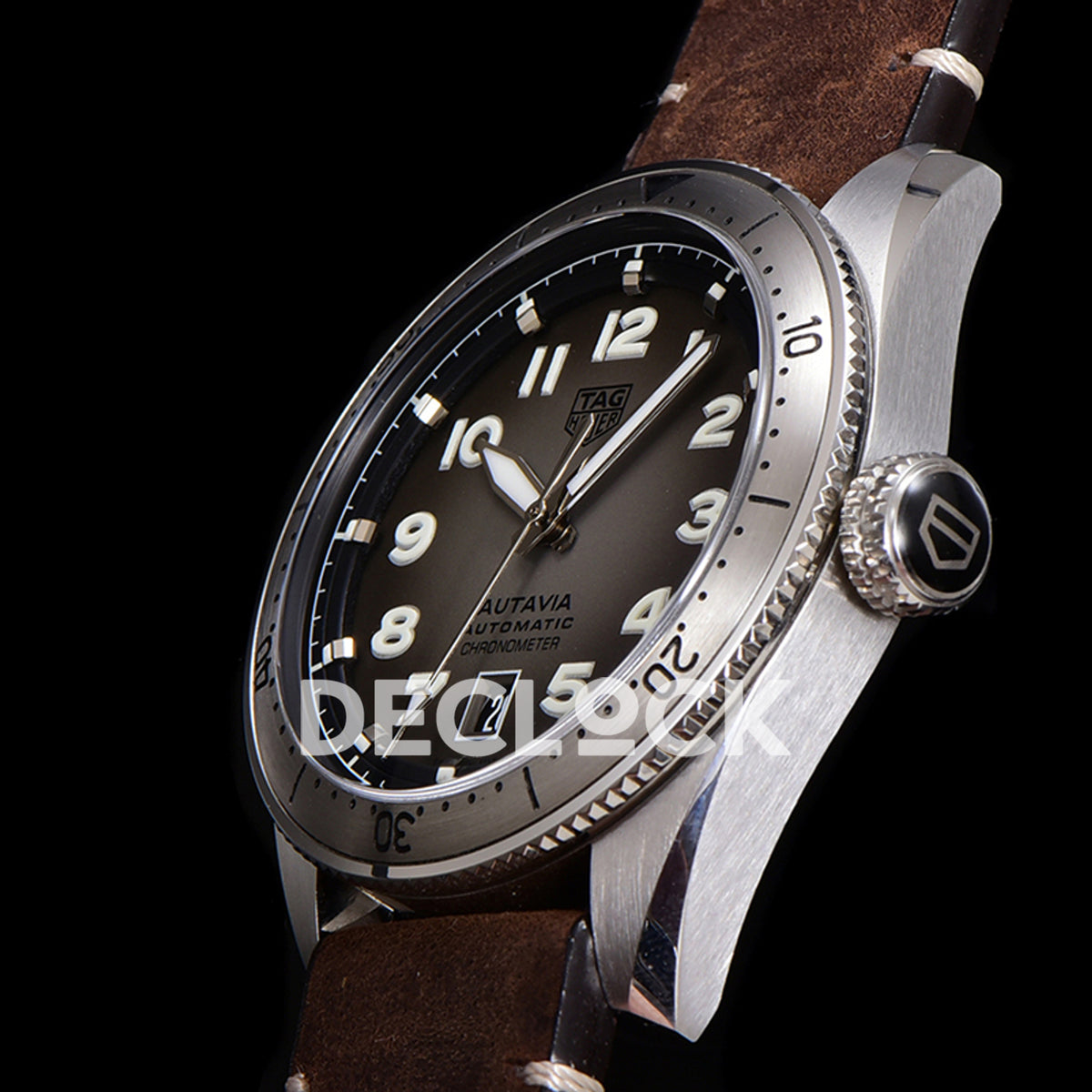 TAG Heuer Autavia Calibre 5 Grey Dial 42mm Leather SW200