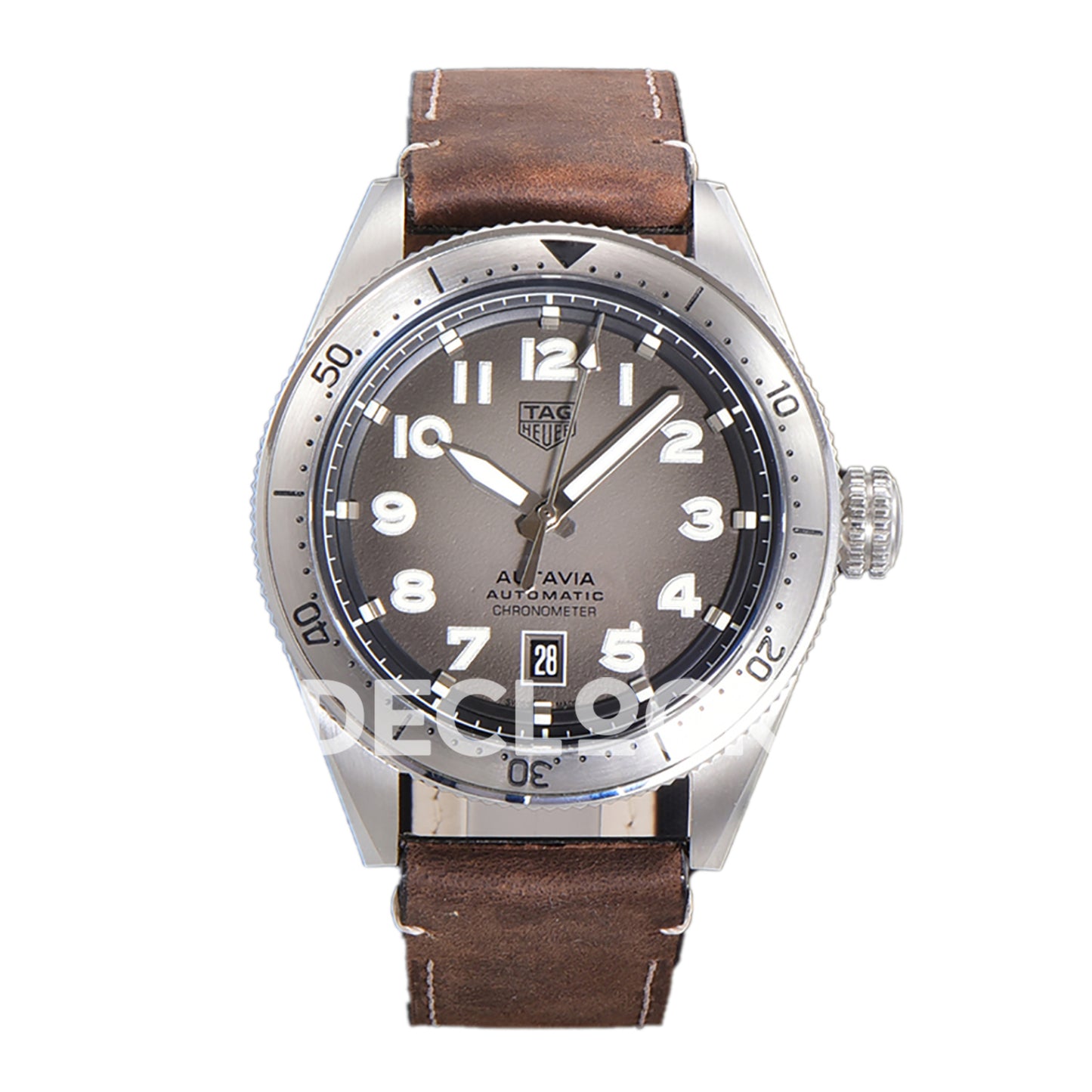 TAG Heuer Autavia Calibre 5 Grey Dial 42mm Leather SW200