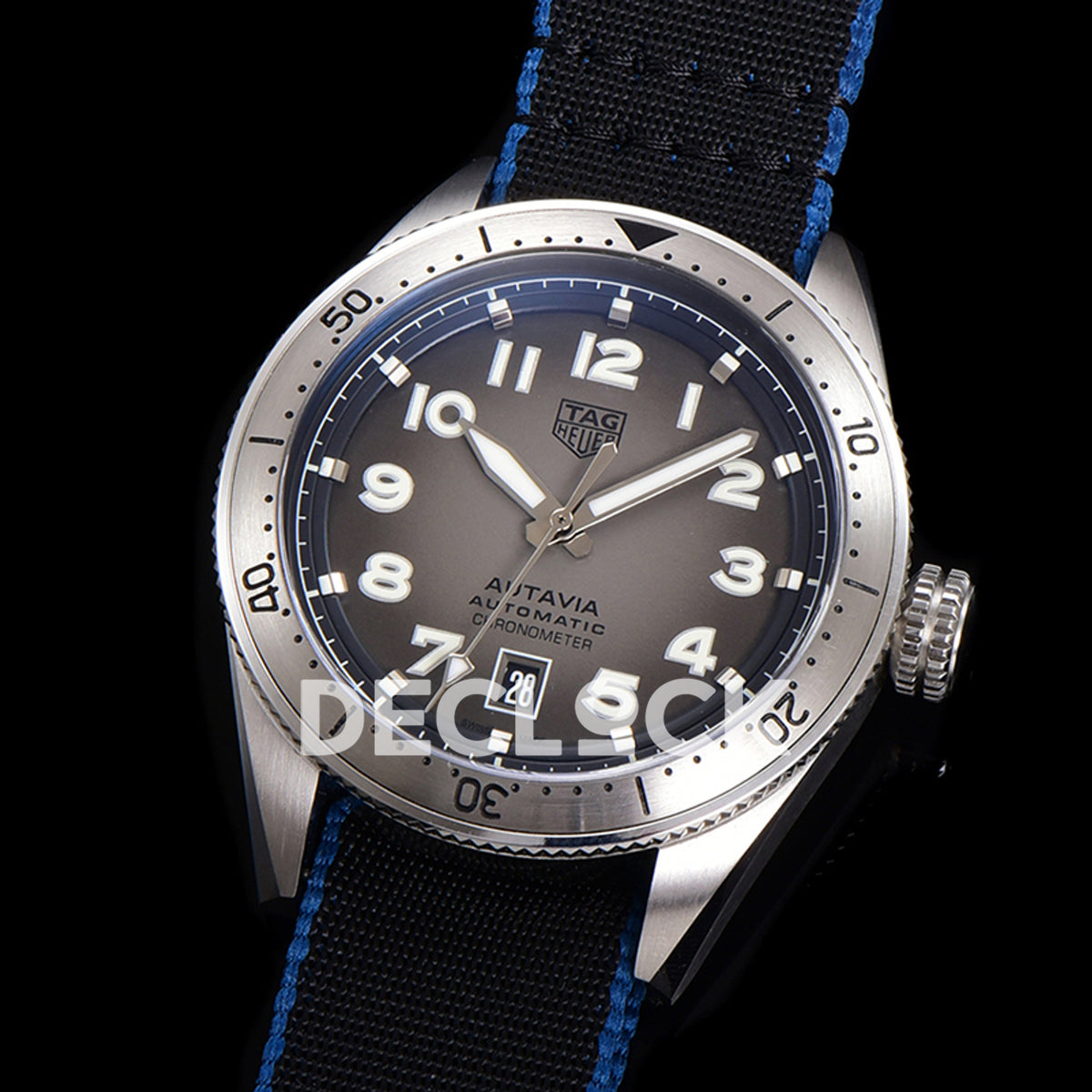 TAG Heuer Autavia Calibre 5 Grey Dial 42mm Nylon SW200