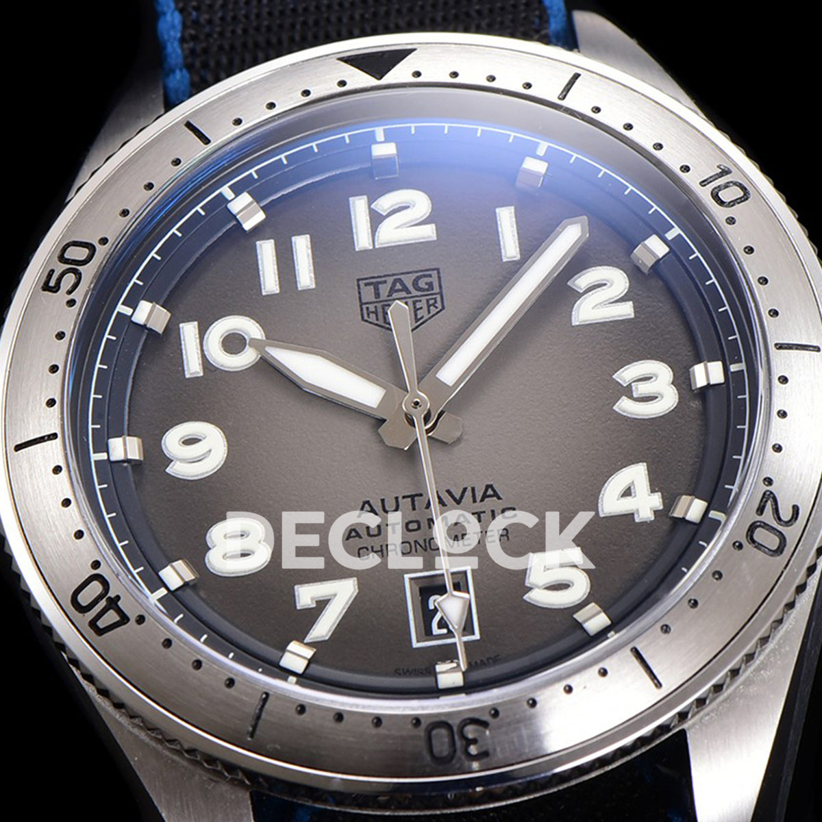 TAG Heuer Autavia Calibre 5 Grey Dial 42mm Nylon SW200
