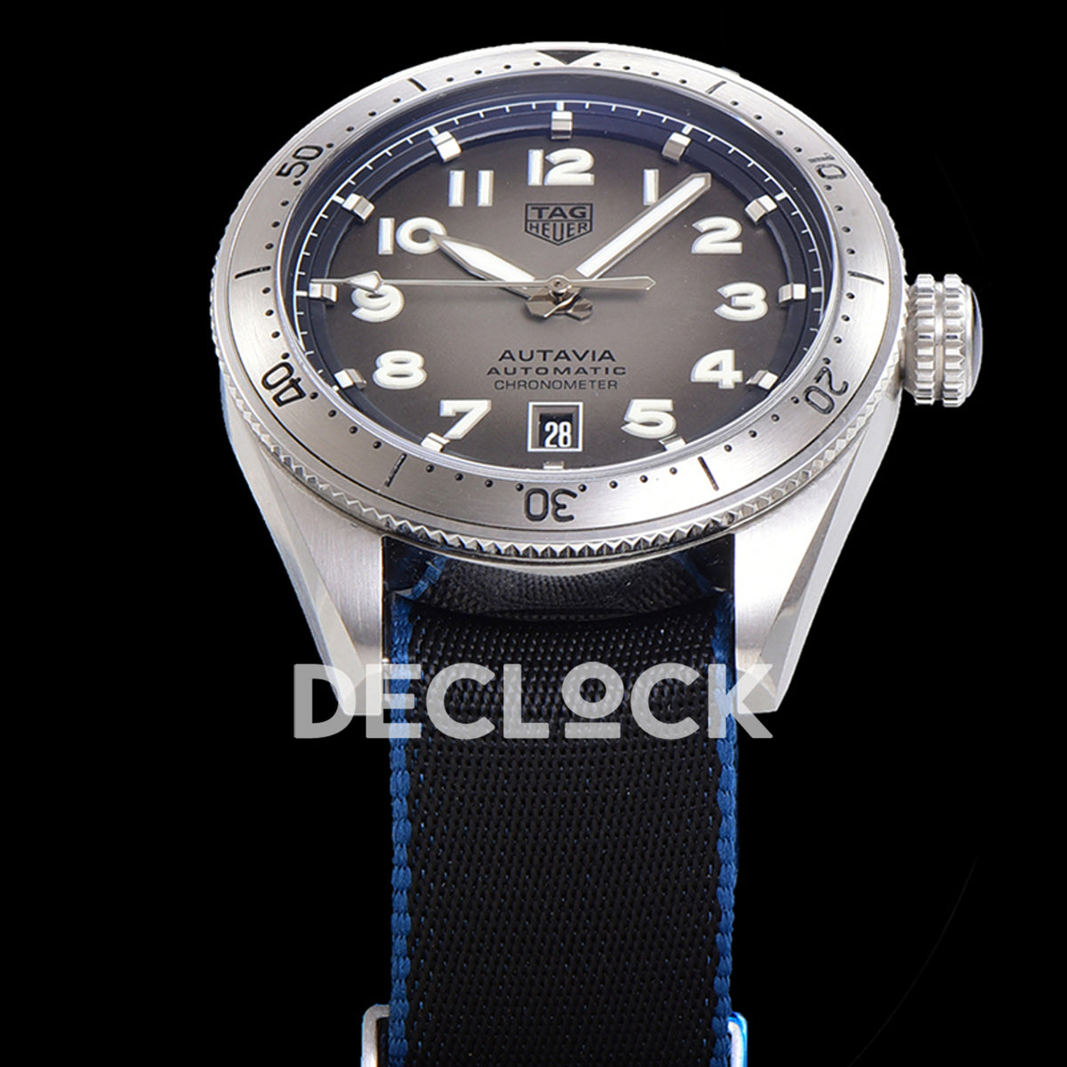 TAG Heuer Autavia Calibre 5 Grey Dial 42mm Nylon SW200